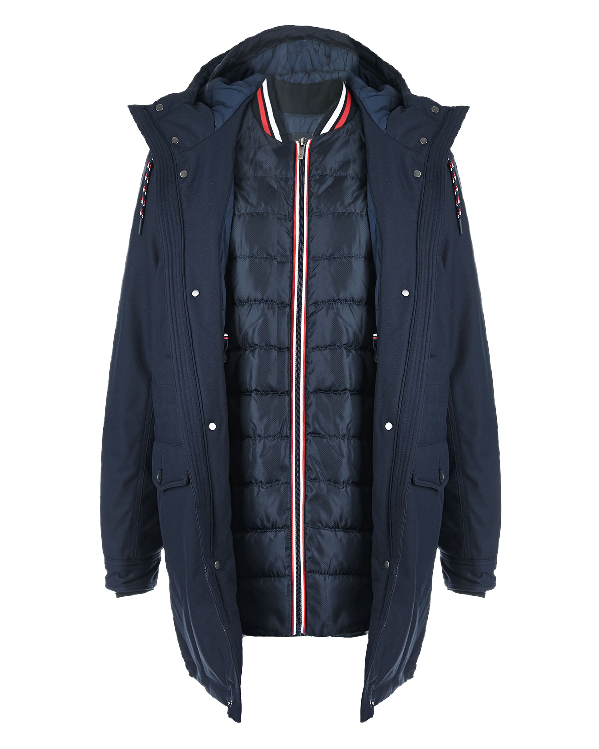 Темно-синяя куртка 2 в 1 Junior Republic детское, размер 170/176, цвет нет цвета - фото 3