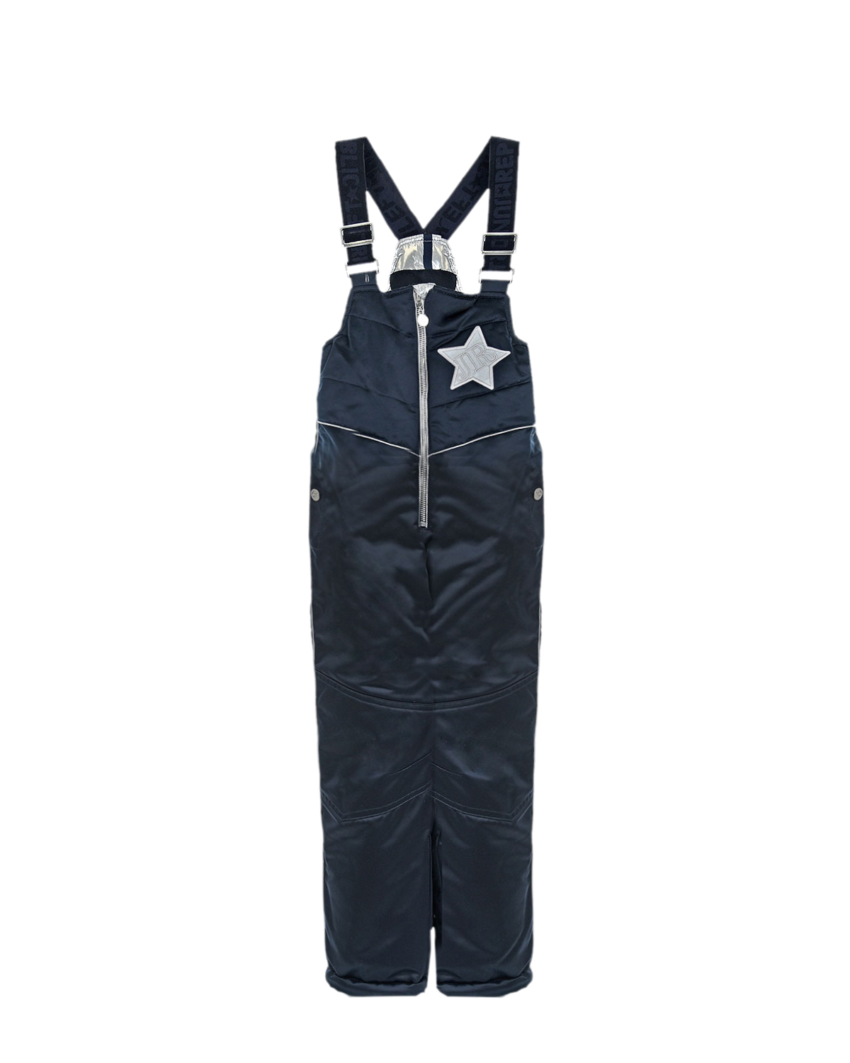 Темно-синий полукомбинезон с серебристой звездой Junior Republic детское, размер 110, цвет нет цвета