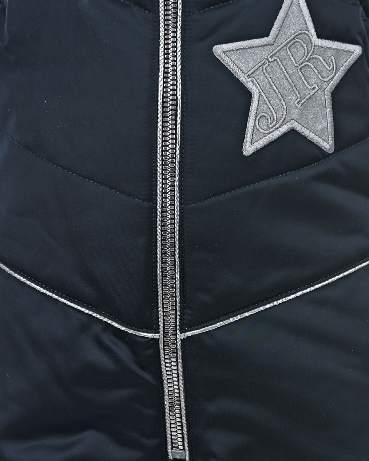 Темно-синий полукомбинезон с серебристой звездой Junior Republic детское, размер 110, цвет нет цвета - фото 3