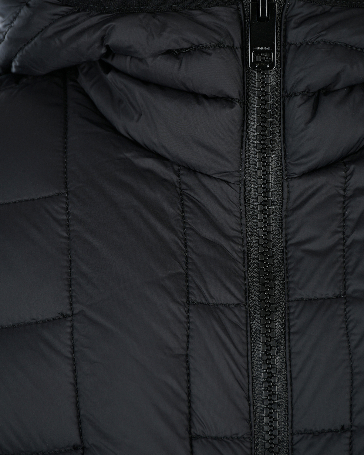 Черная стеганая куртка Diesel детская, размер 104, цвет черный - фото 4