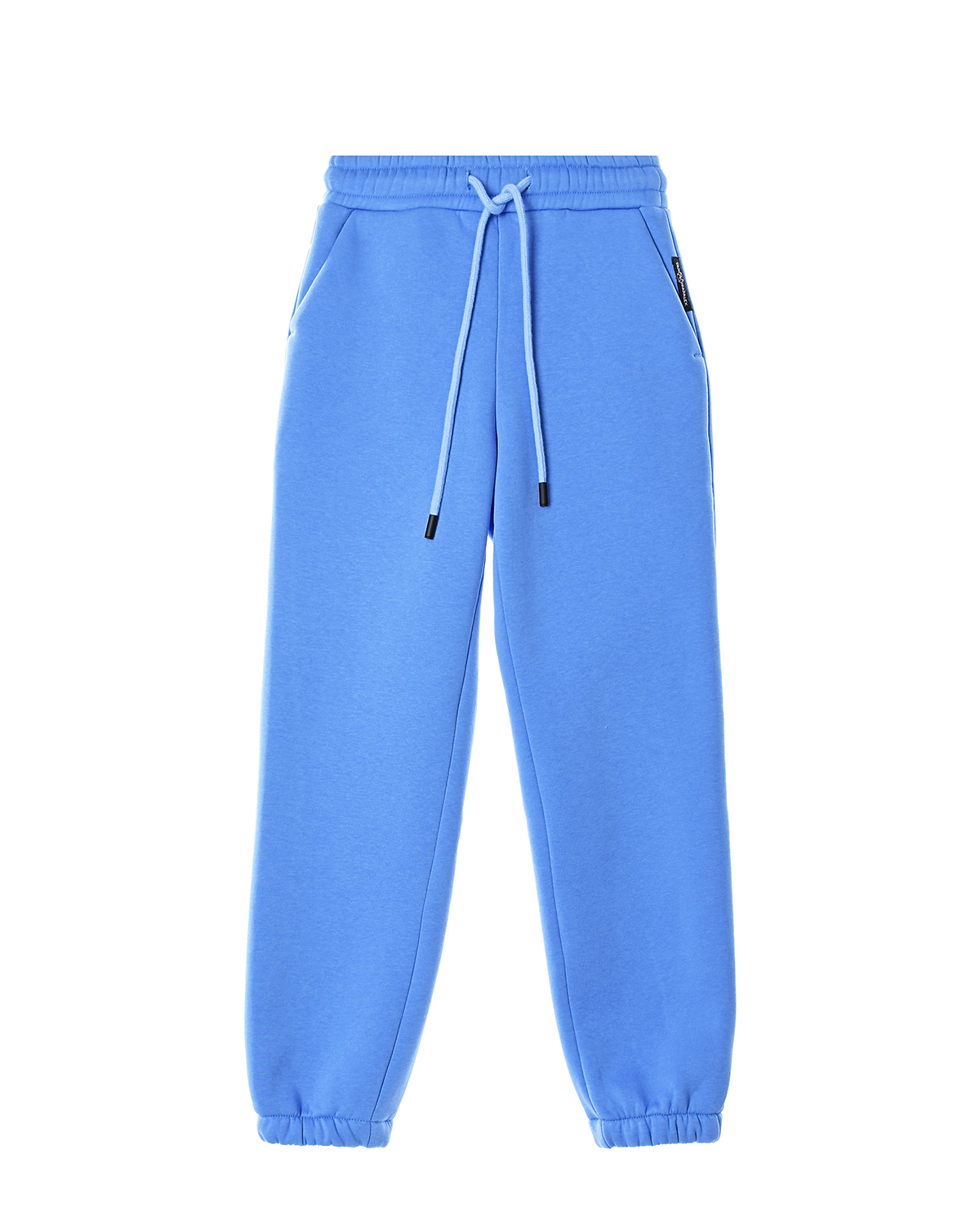 Голубые спортивные брюки из футера Dan Maralex детские, размер 128, цвет голубой - фото 1