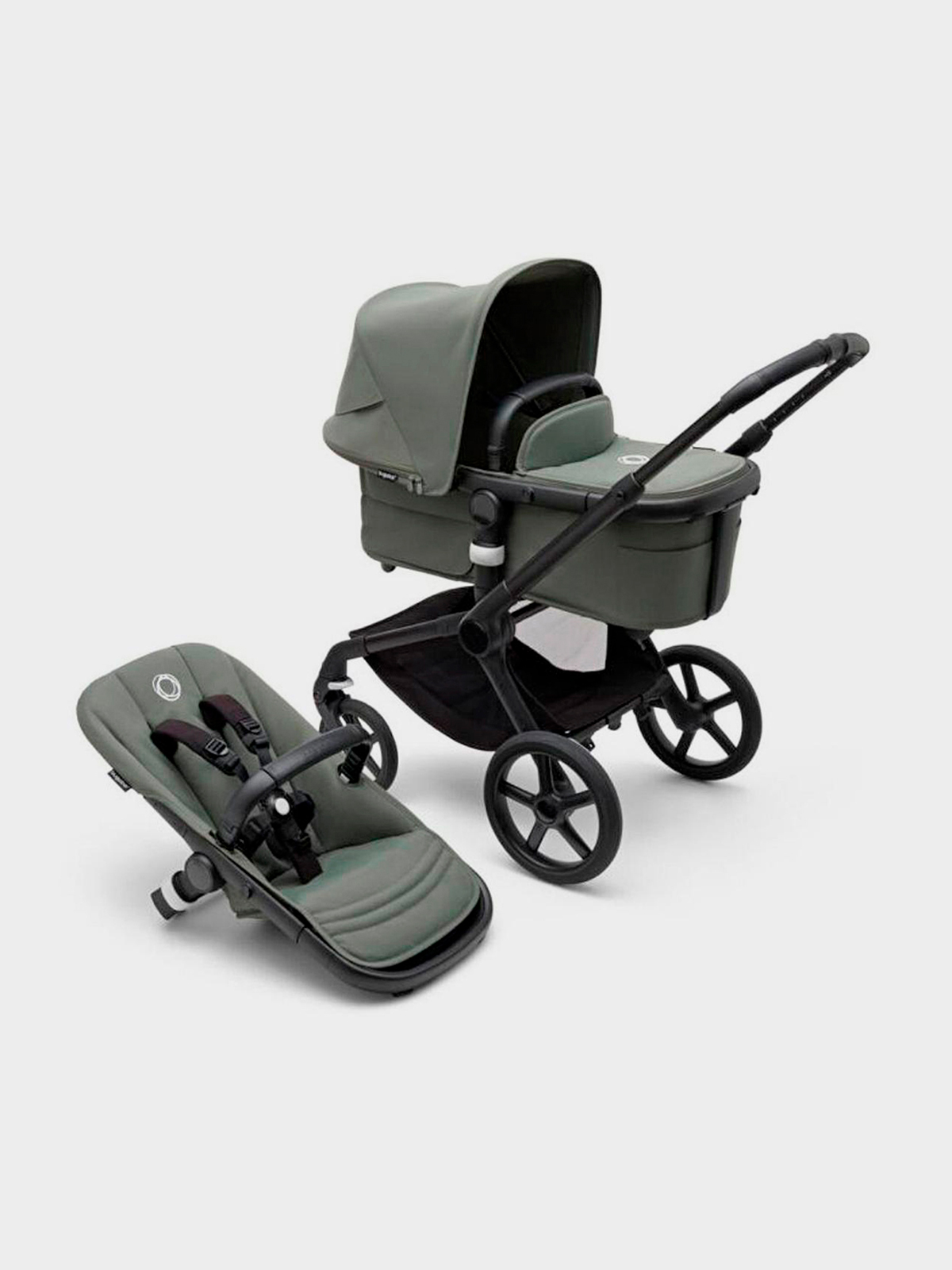 Коляска 2 в 1 Fox 5 Complete BlackForest Green-Forest Green Bugaboo 123200₽