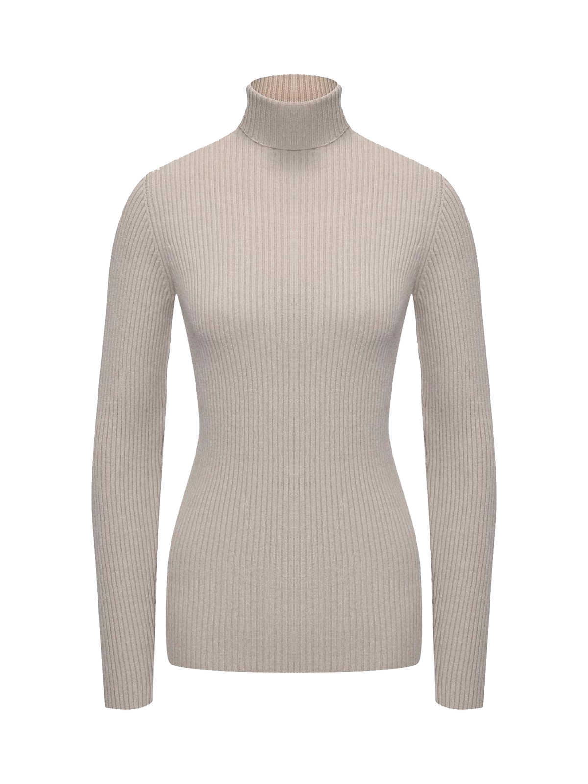 Водолазка в рубчик светло-серая Pietro Brunelli 10399₽