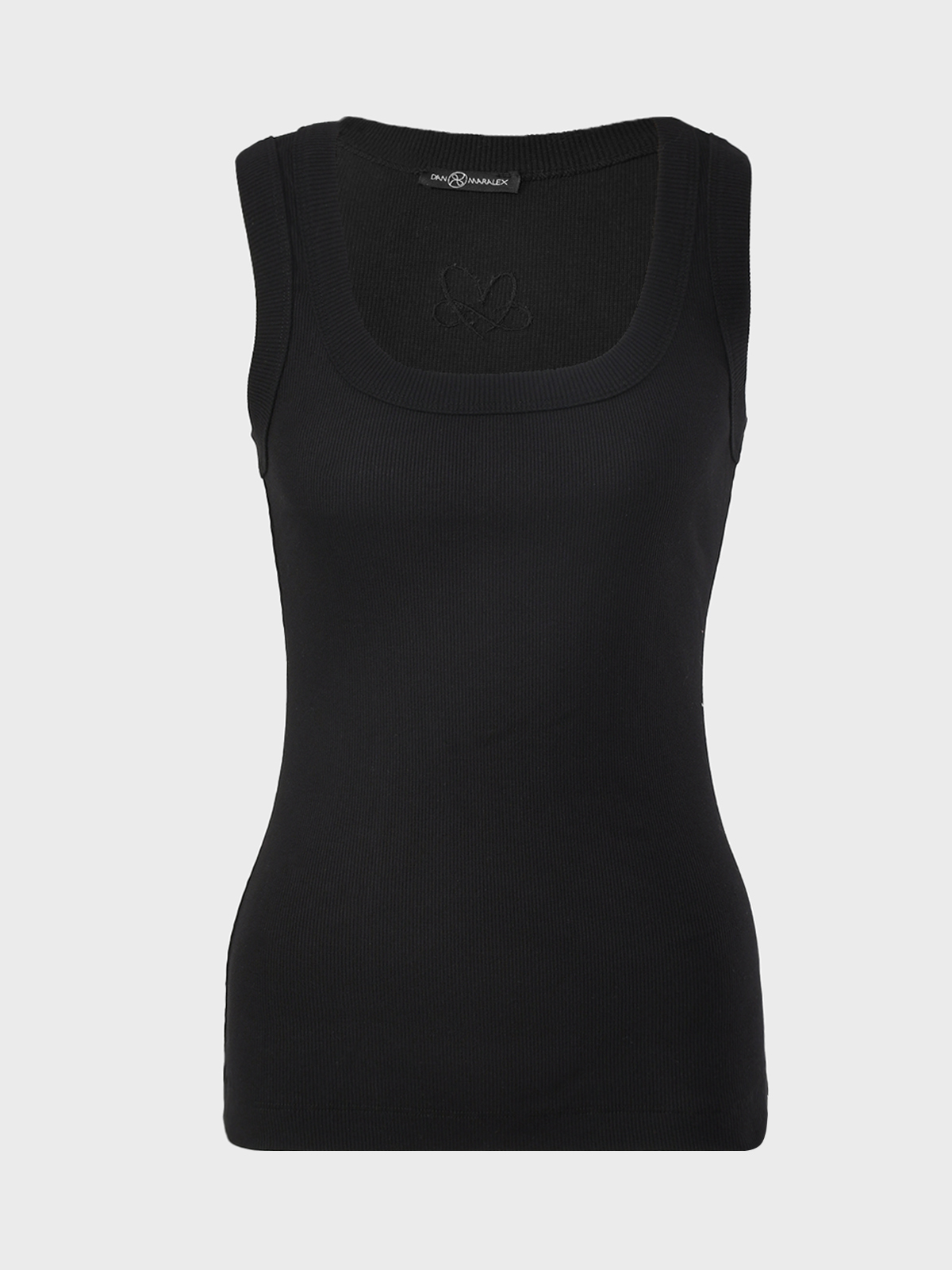 Базовая трикотажная майка, черная Dan Maralex