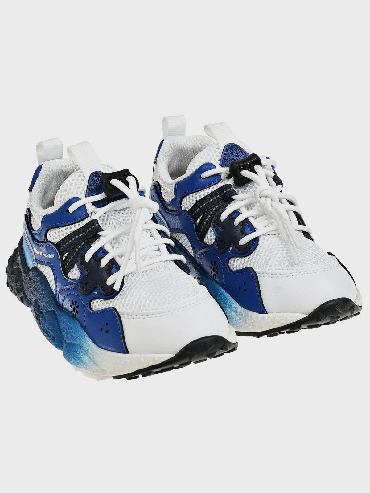 Кроссовки с эластичными шнурками, синие Flower Mountain for Natur