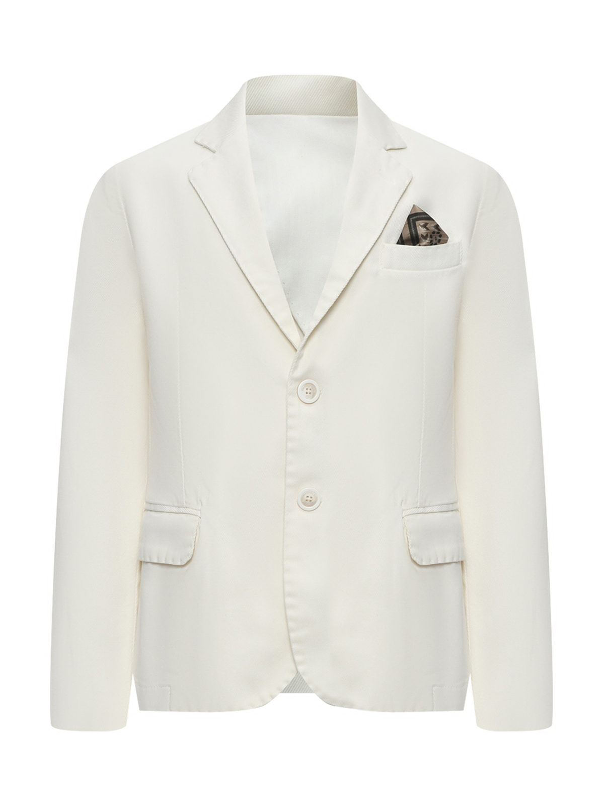 Однобортный льняной пиджак, белый Emanuel Pris