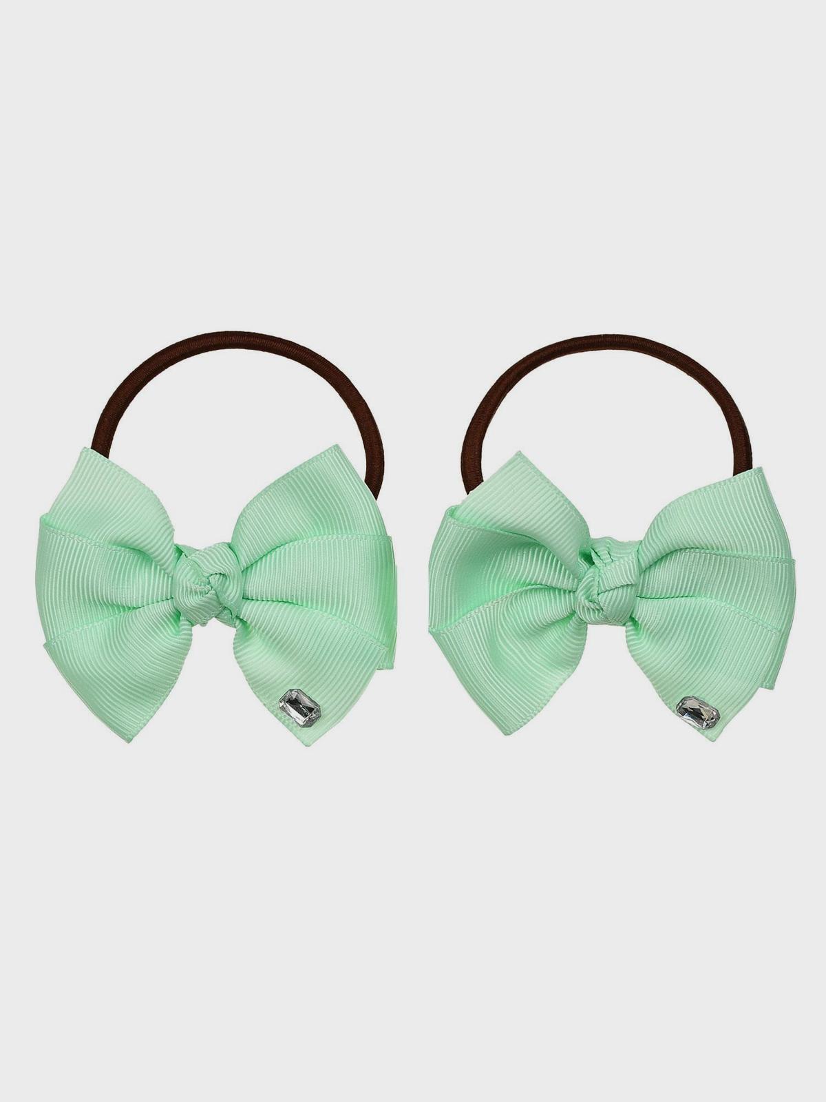 Резинка с мятным бантиком и камнем 2 шт Tais 1199₽