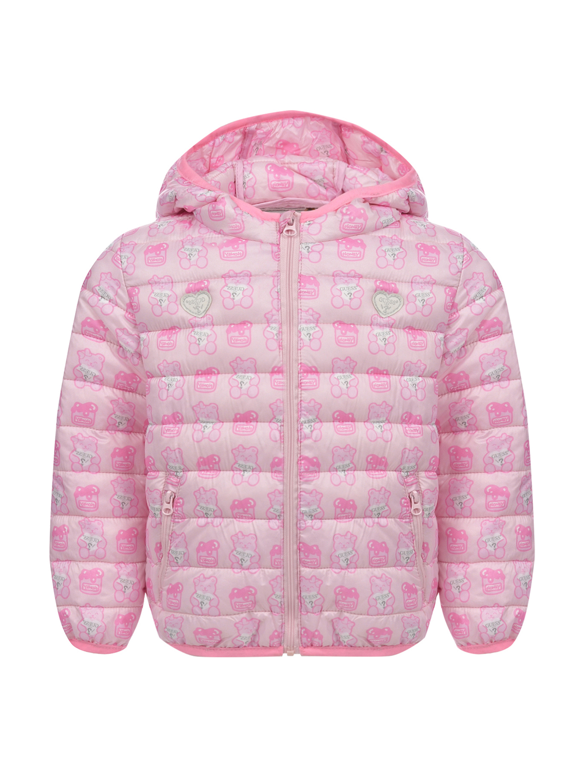Стеганая куртка со сплошным принтом quotмедвежата quot Guess 5319₽