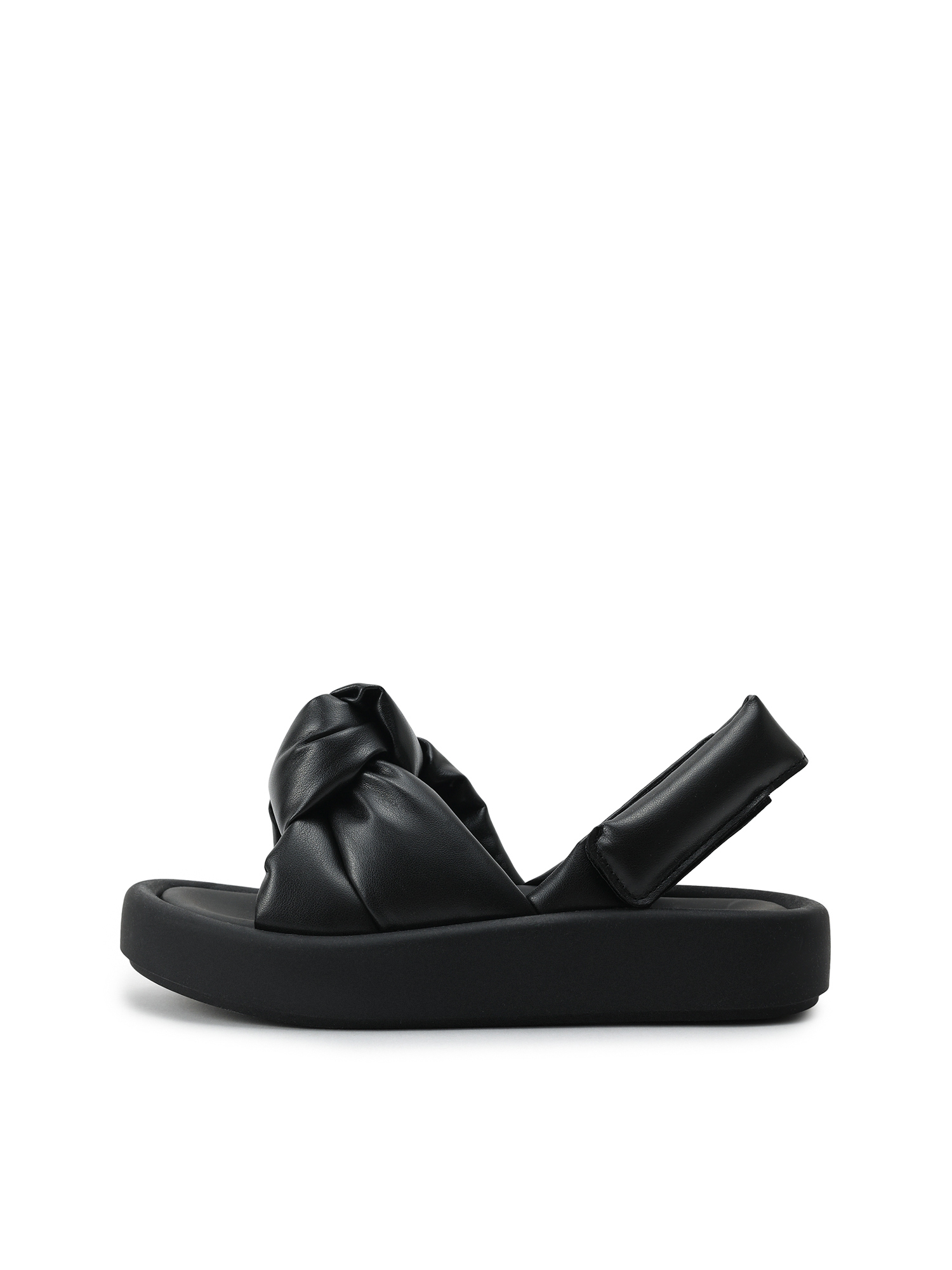 Босоножки с декоративным узлом, черные Jarrett