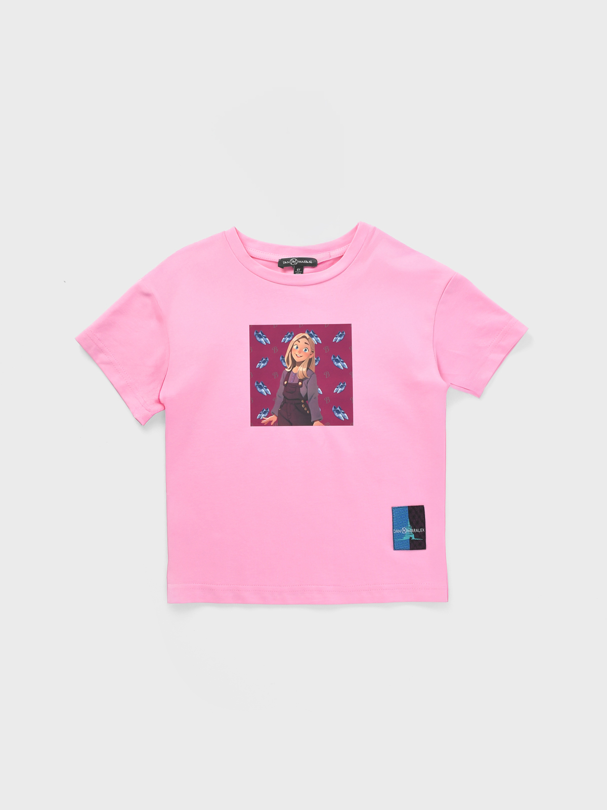 Футболка с принтом Элли розовая Dan Maralex 3249₽