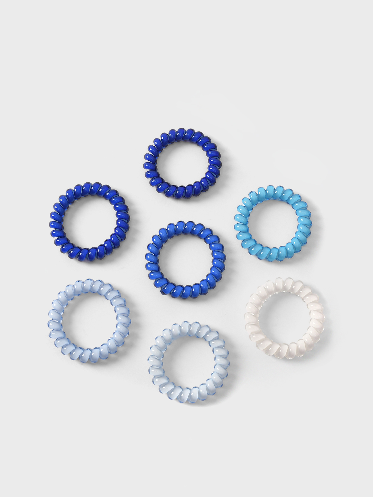 Набор резинок пружинок для волос синий 7 шт Tais 1499₽