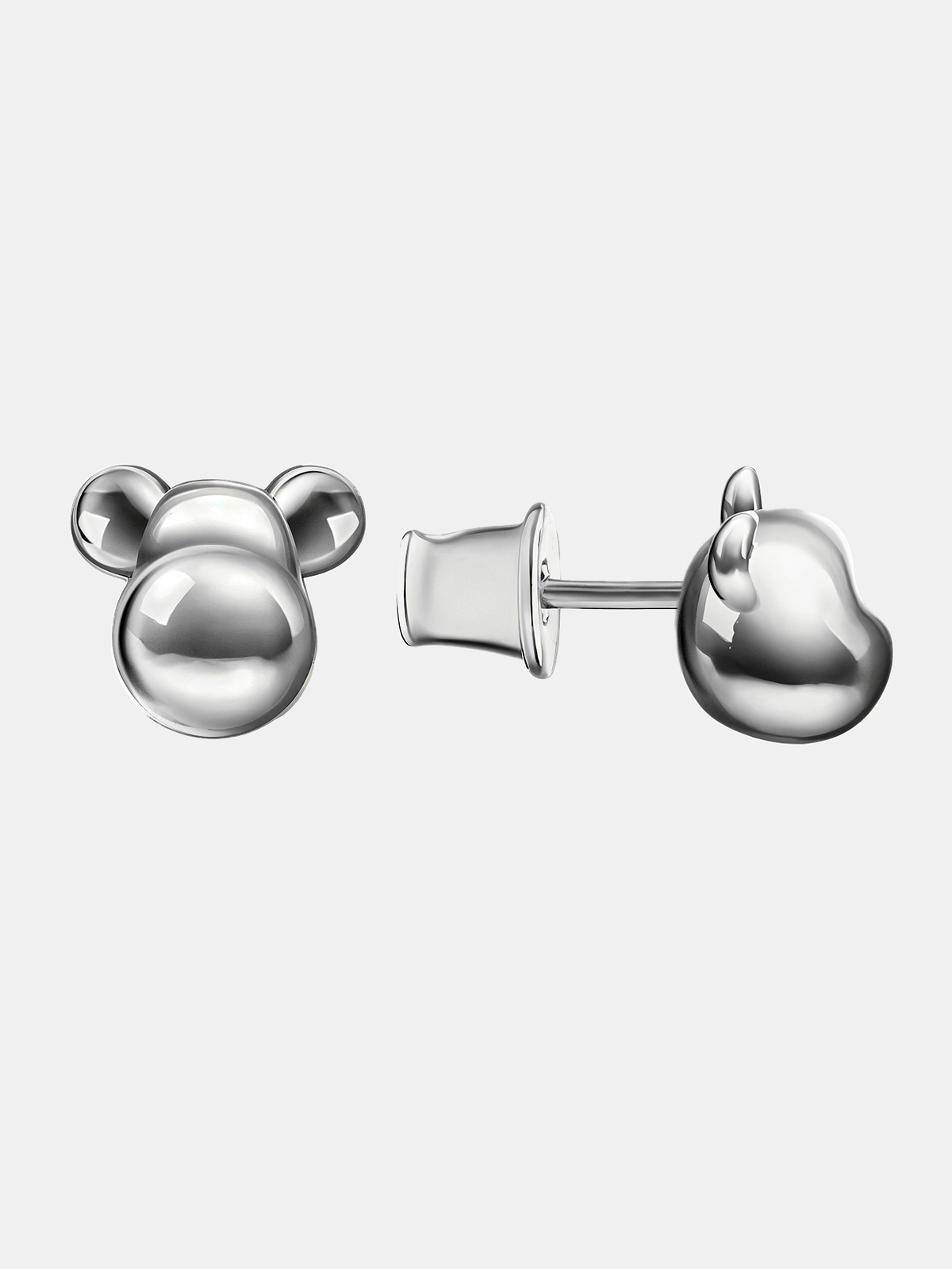 Серьги-пусеты "Мишка Peek" Sneak Peek