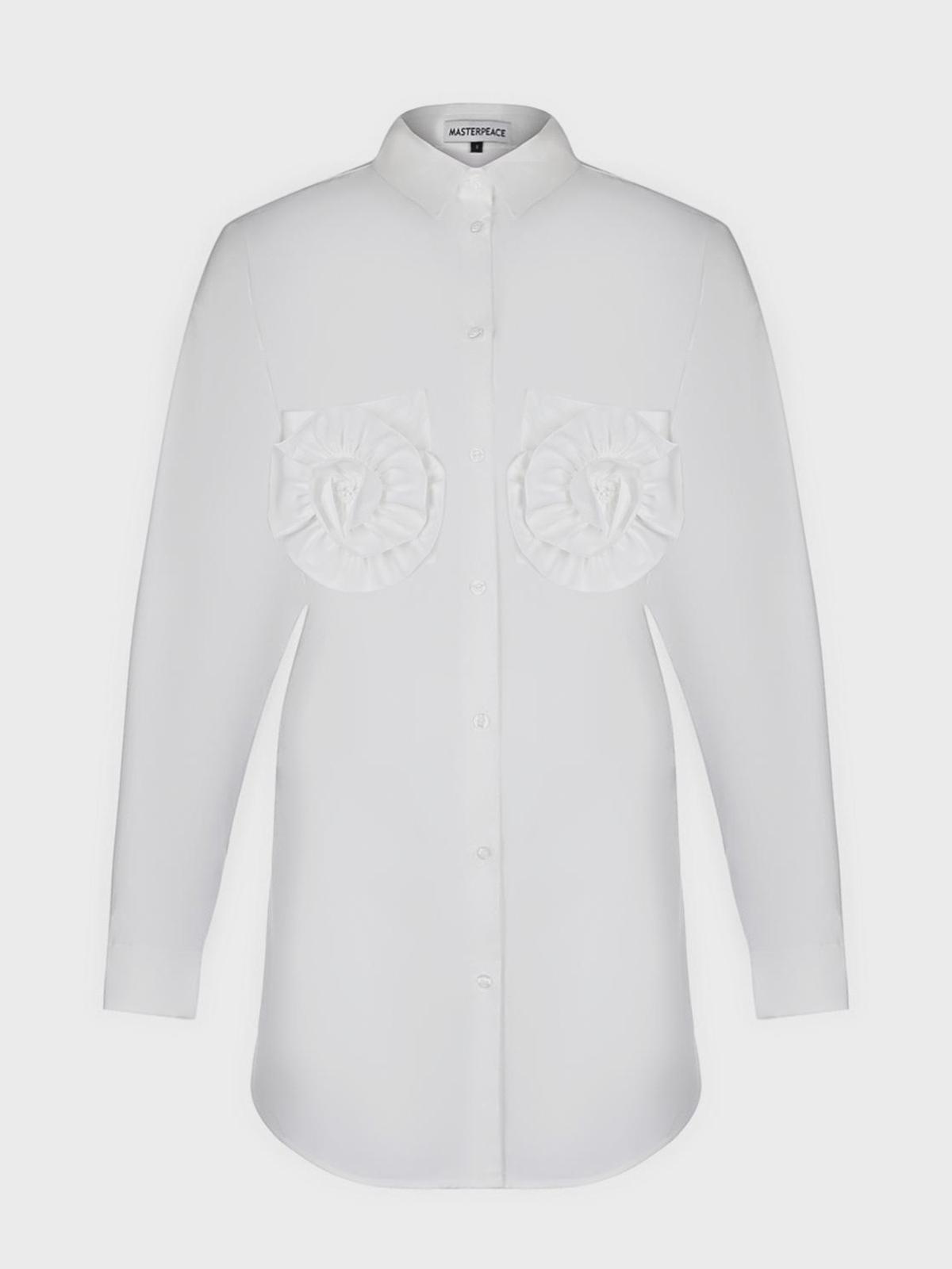 Рубашка с декором "розы" в тон Masterpeace