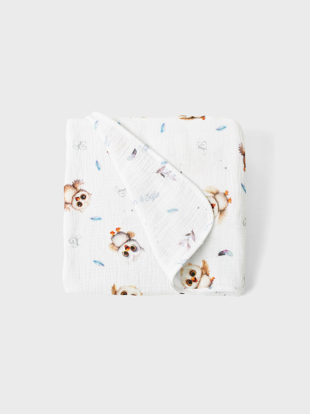 Плед JanSofie 120x120 см с принтом совы 5990₽