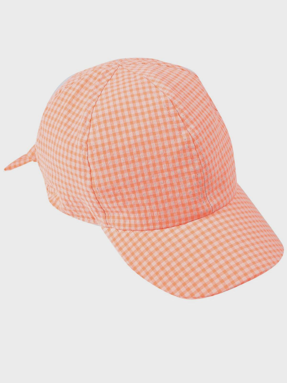 Оранжевая кепка в клетку Catya