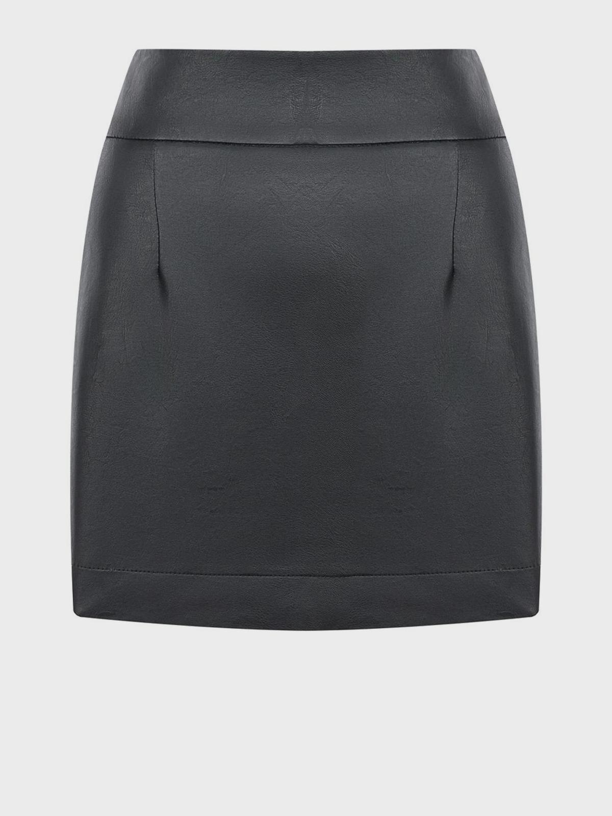 Юбка из черной эко-кожи Dan Maralex