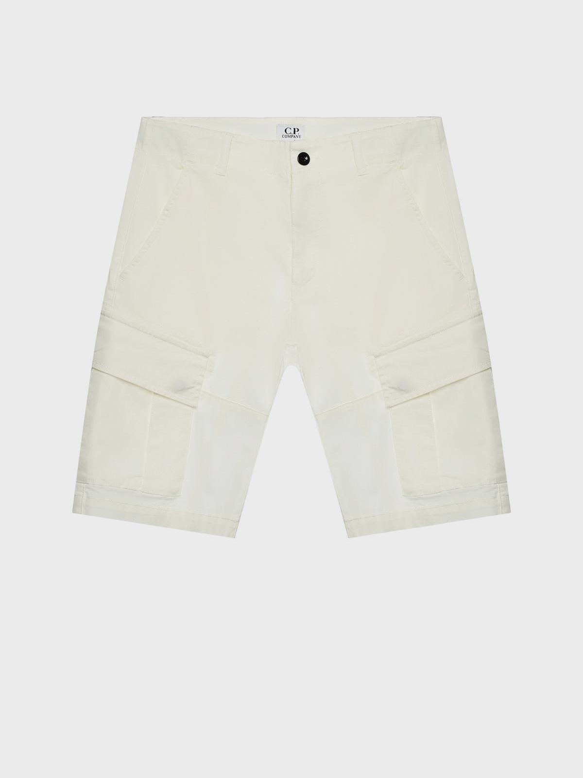 Бермуды с карманами-карго, белые CP Company