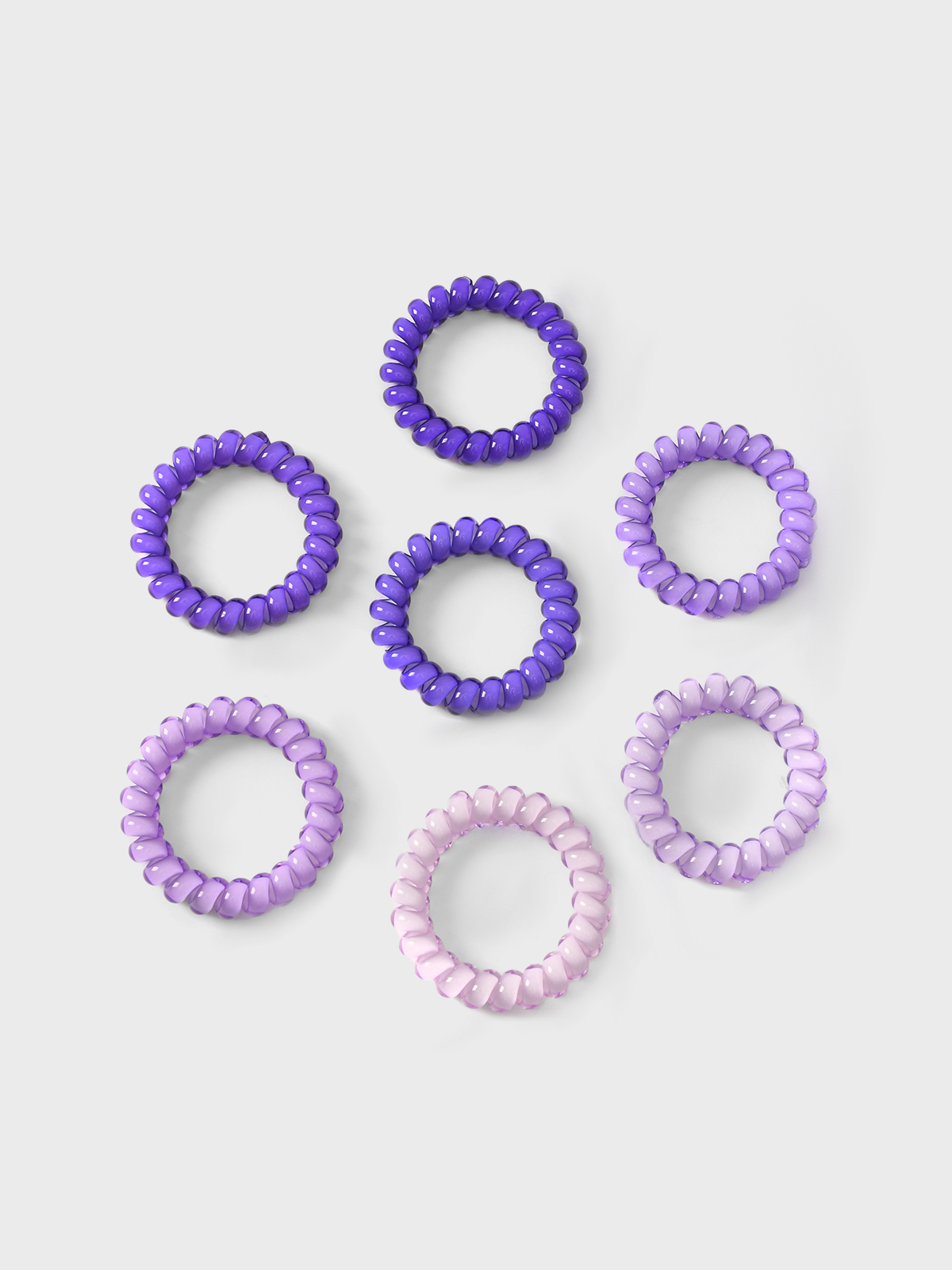 Набор резинок пружинок для волос фиолетовый 7 шт Tais 1499₽