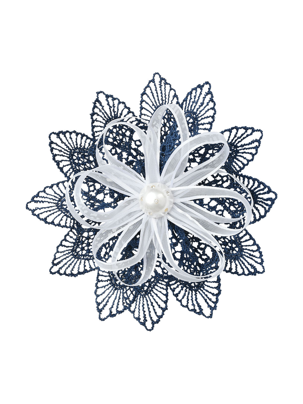 Бант с жемчугом и шитьем Rena Chris