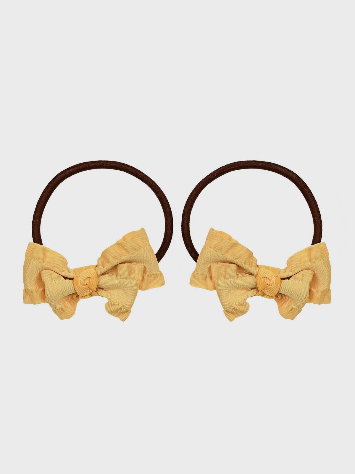 Резинка для волос желтая с воланом 2 шт Tais 1499₽