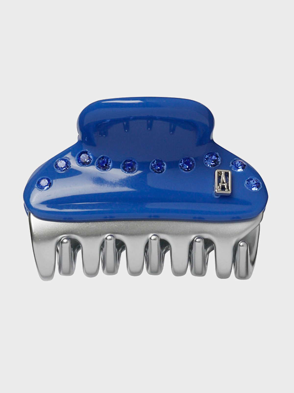 Синяя заколка-краб, миди Alexander de Paris