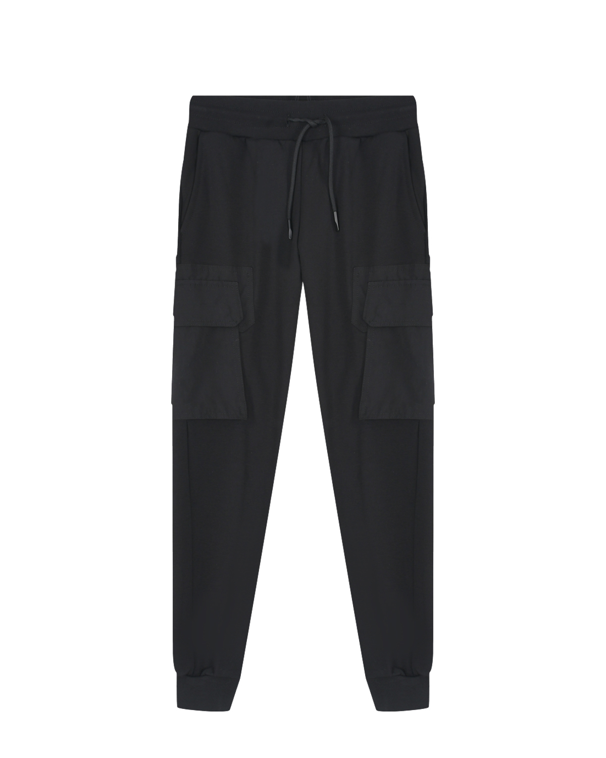 Черные спортивные брюки с накладными карманами Antony Morato