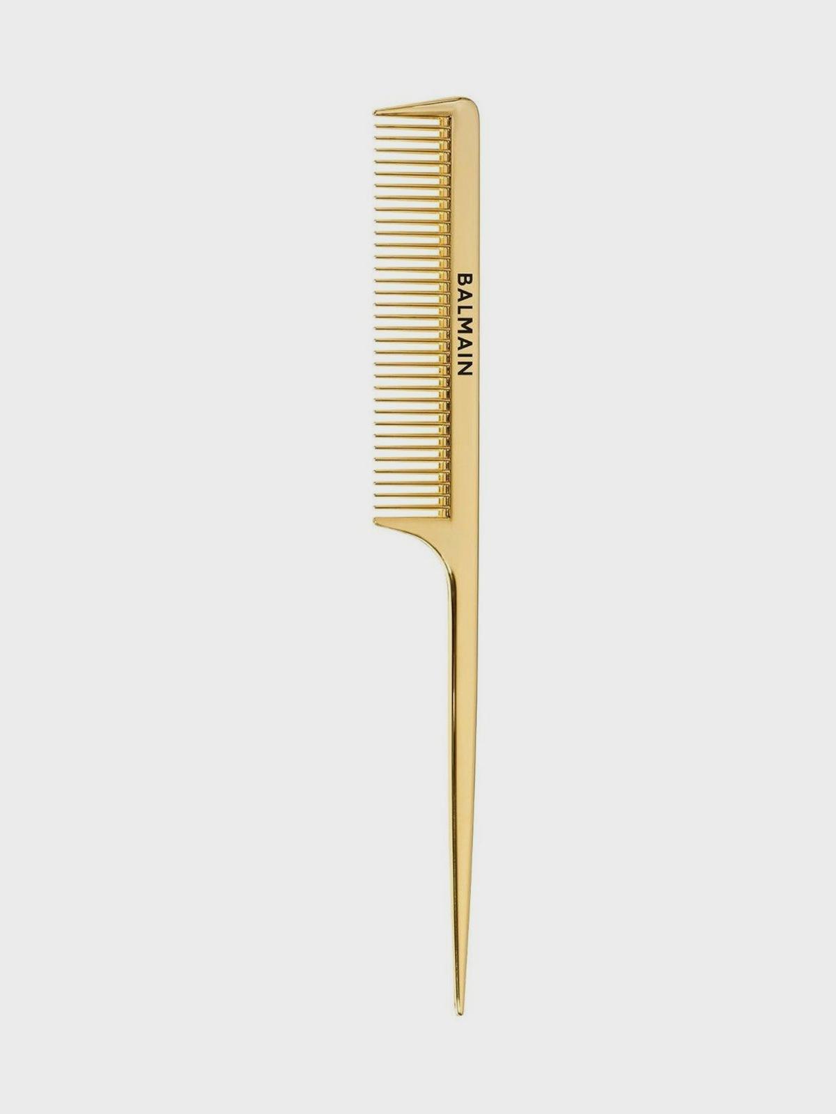 Расчёска золотая с длинной ручкой (Golden Tail Comb) Balmain