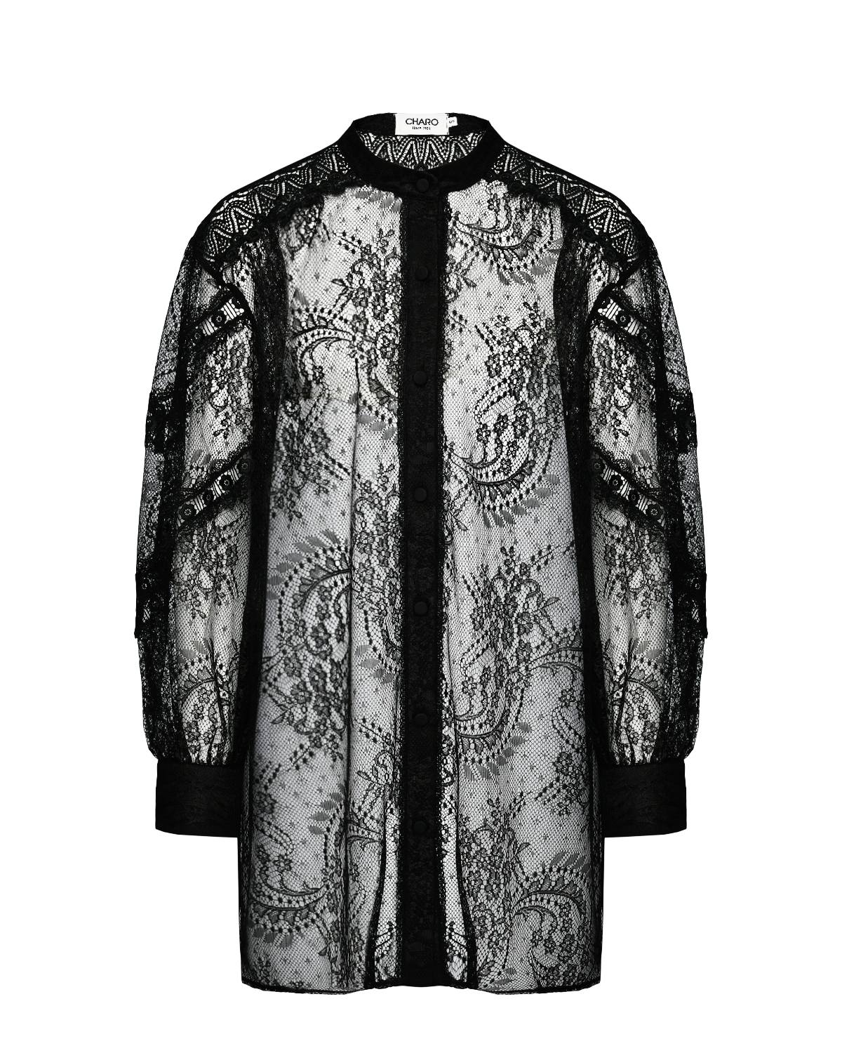 

Гипюровая блузка, черная Charo Ruiz, Черный, Гипюровая блузка, черная Charo Ruiz