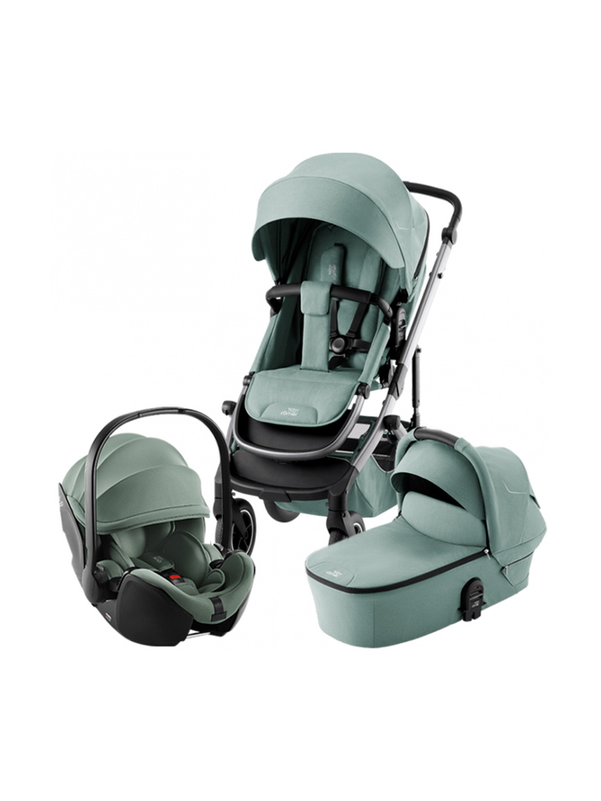 Коляска 3в1 SMILE 5Z, Jade Green + автокресло Britax Roemer