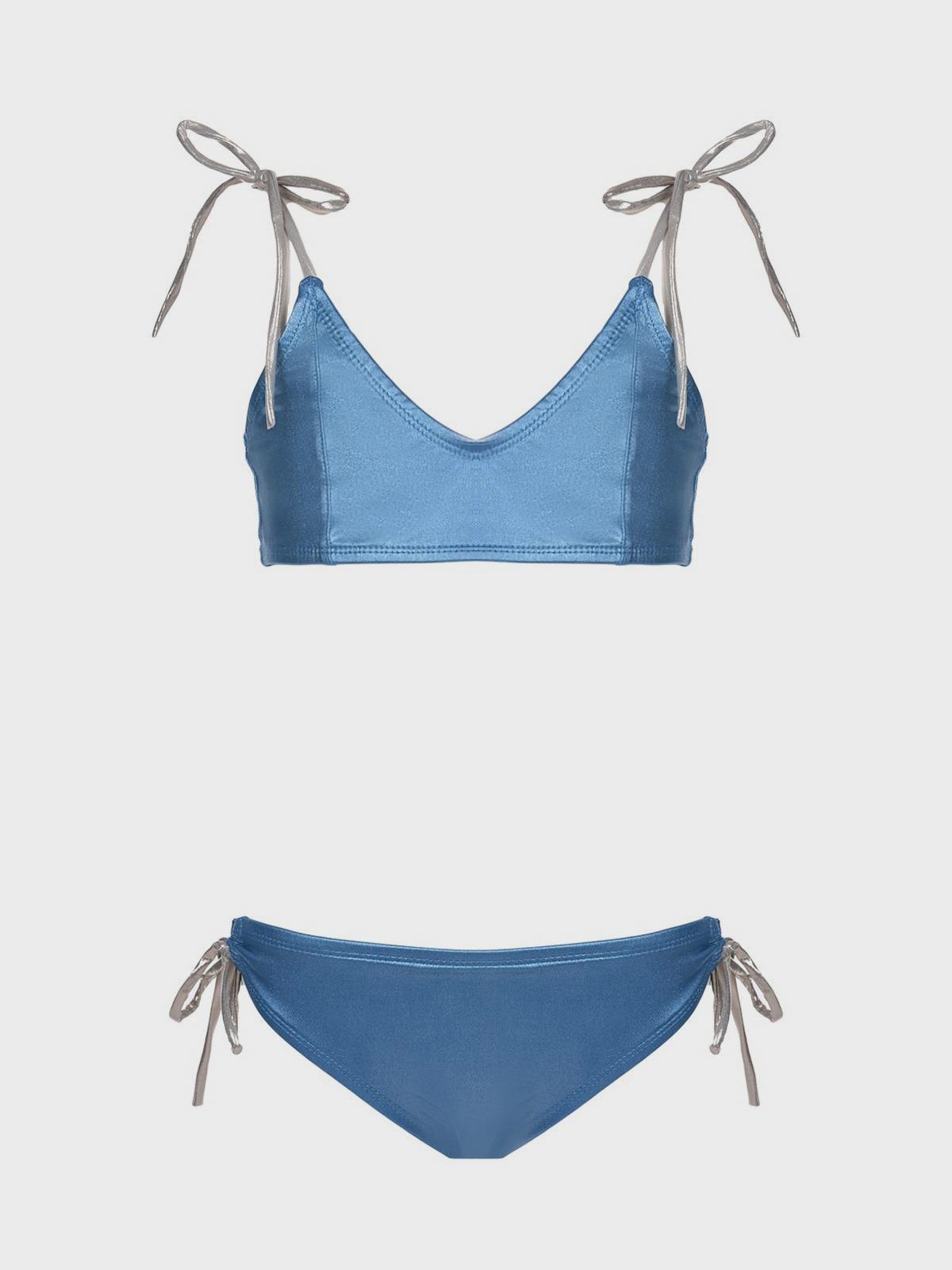 Купальник цвета синий металлик Lison Paris