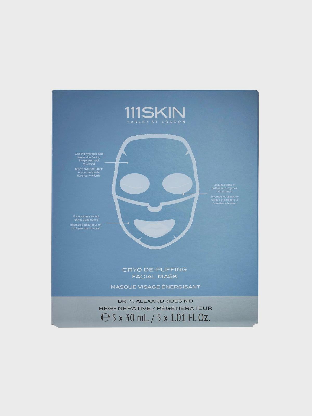 Противоотечная крио маска для лица 5 шт 111SKIN