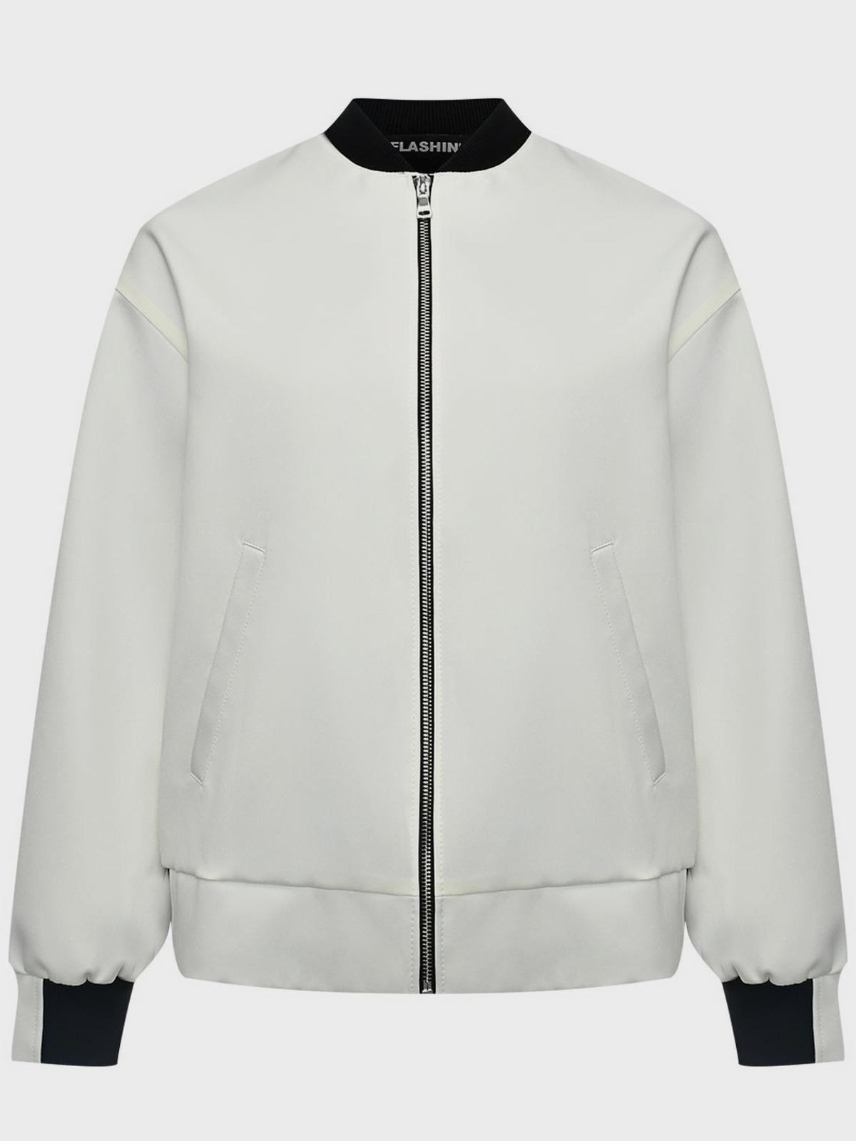 Бомбер с контрастными манжетами Flashin