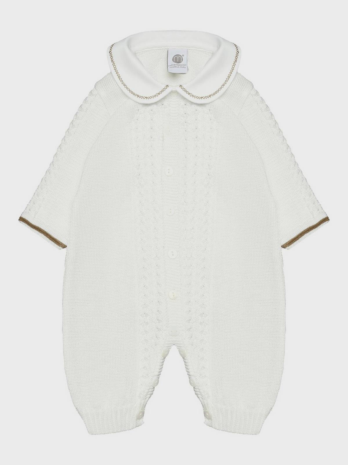 Вязаный комбинезон, белый Marlu