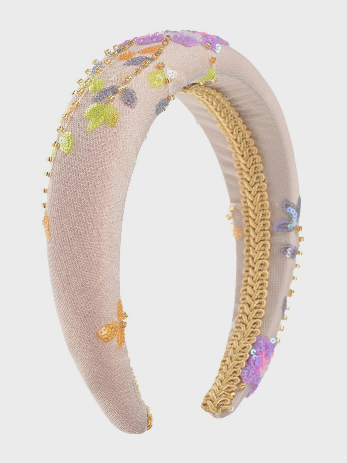 Ободок с цветами из пайеток Eirene