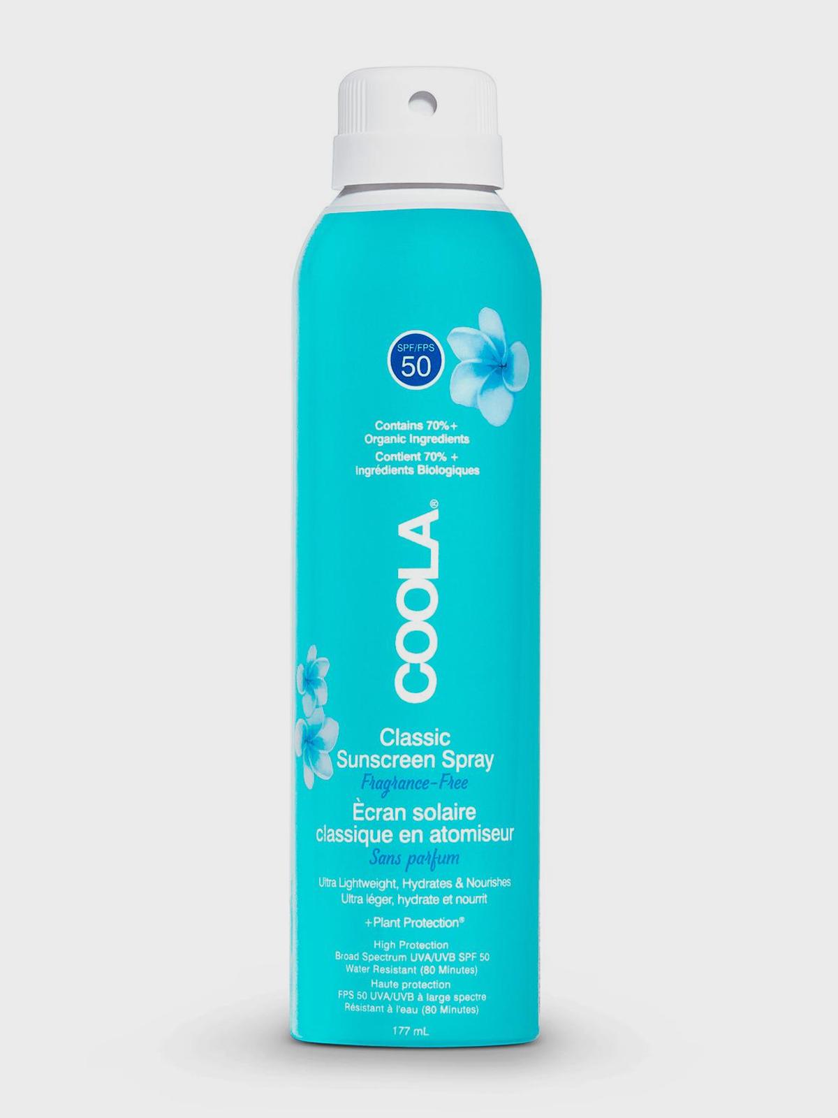 Солнцезащитный спрей для тела без запаха SPF 50, 177 мл COOLA