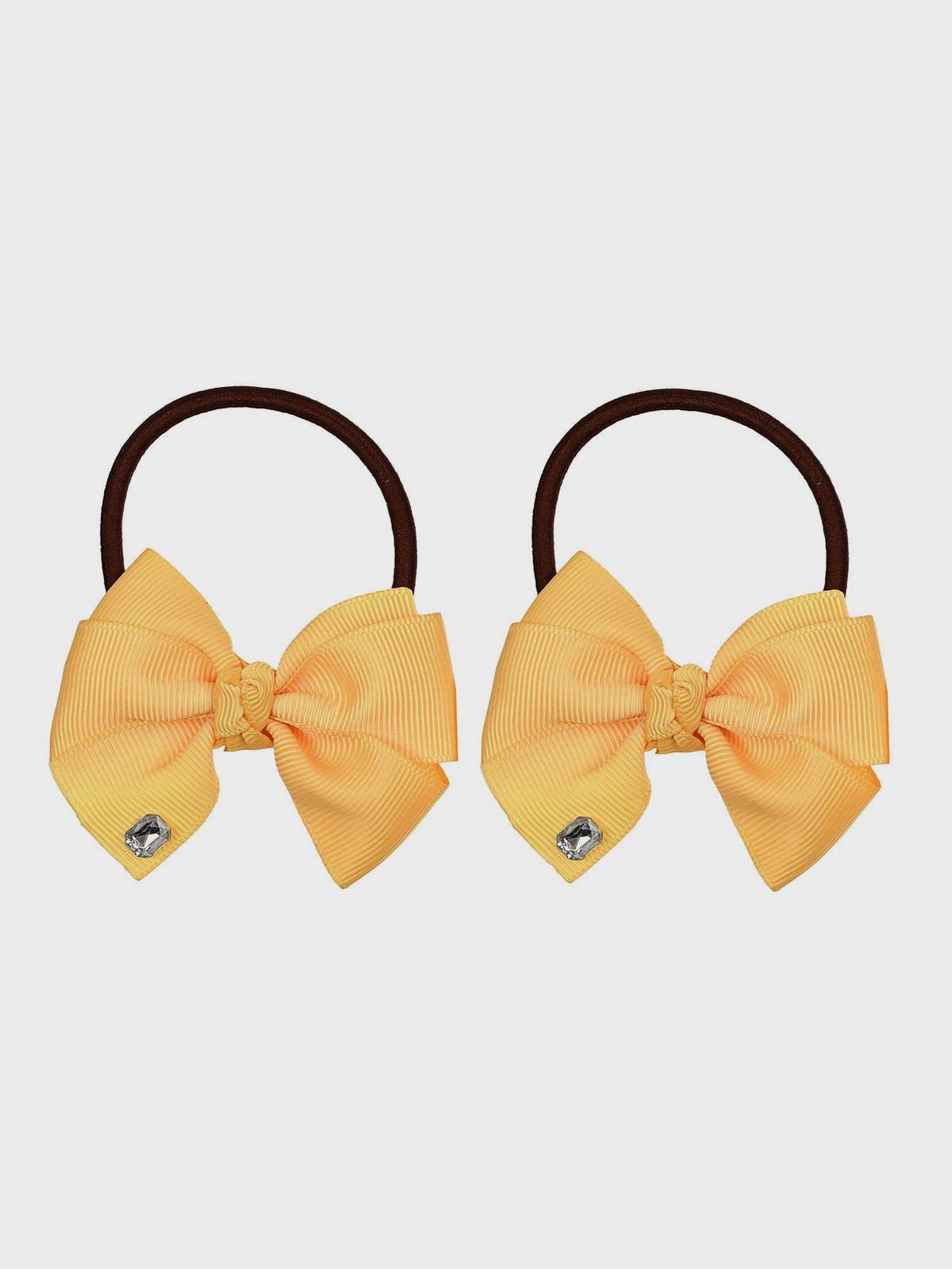 Резинка с желтым бантиком и камнем 2 шт Tais 1199₽
