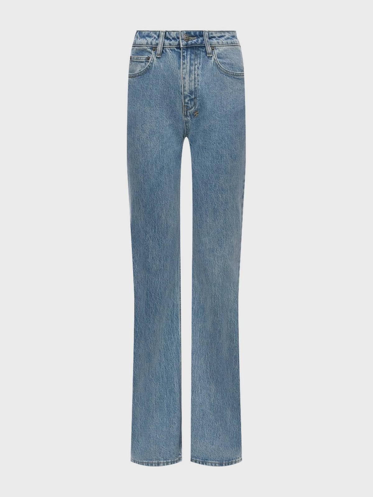 Джинсы клеш от колена, синие Ksubi