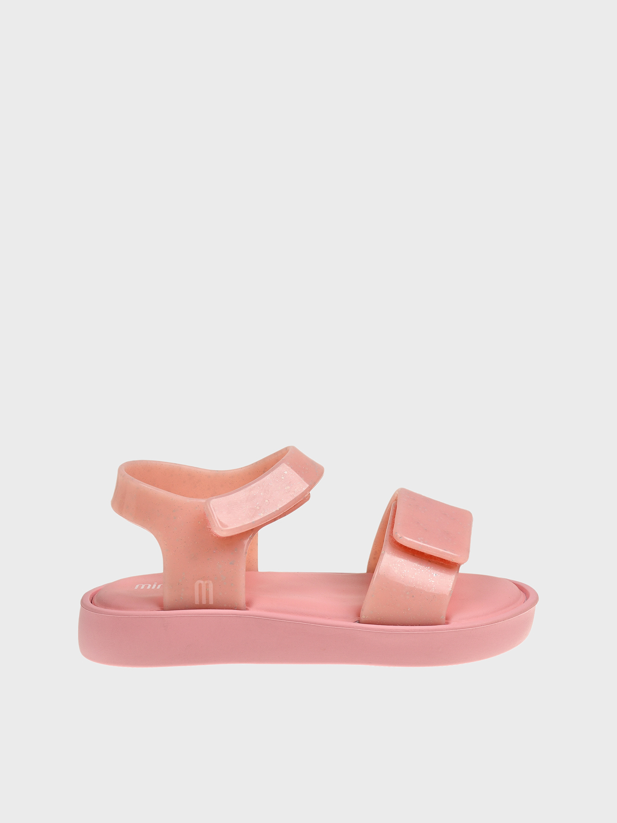 Сланцы-сандалии на липучке блестящие розовые Melissa 7999₽