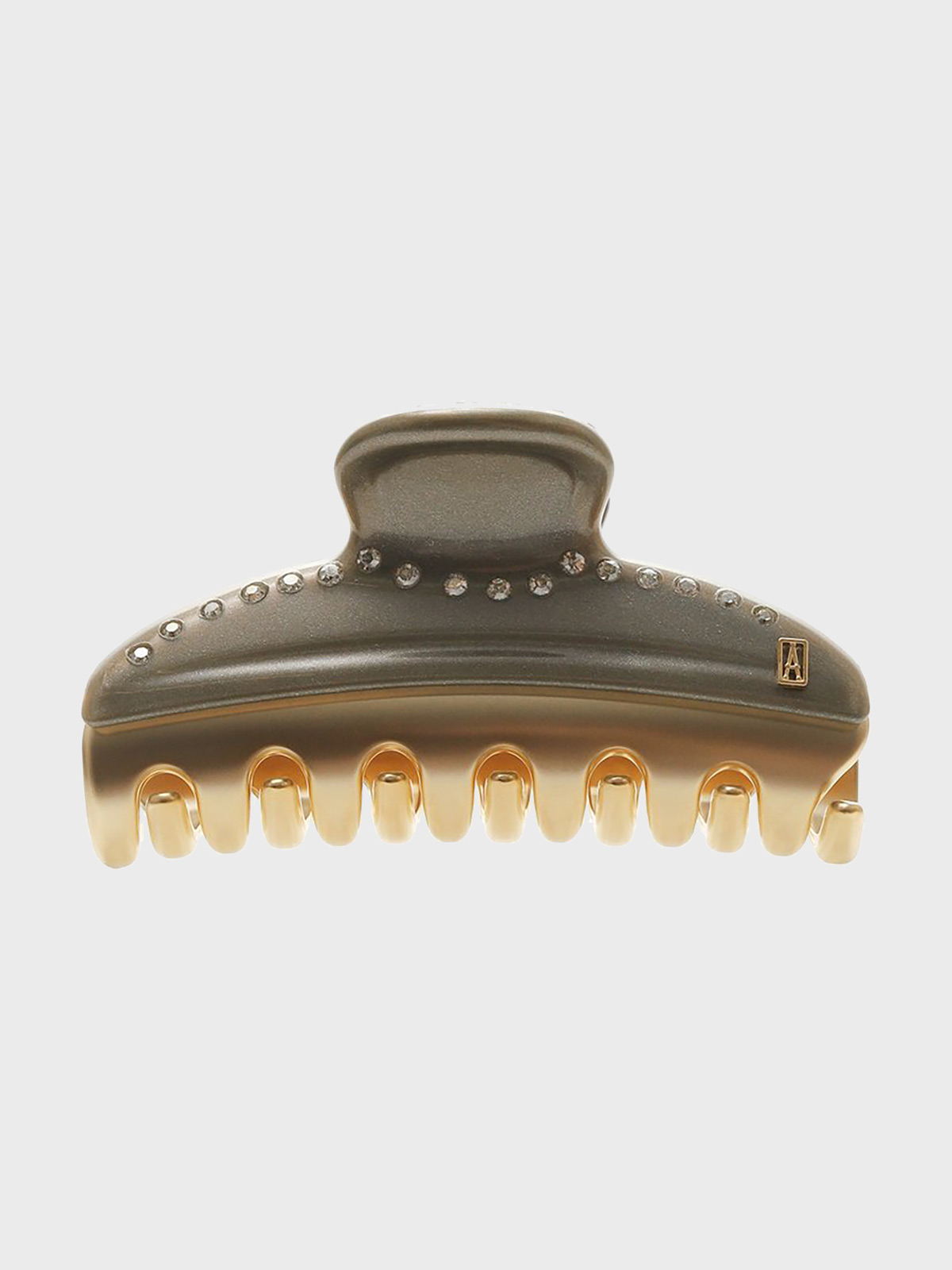 Золотистая заколка-краб с кристаллами медиум Alexander de Paris 14999₽