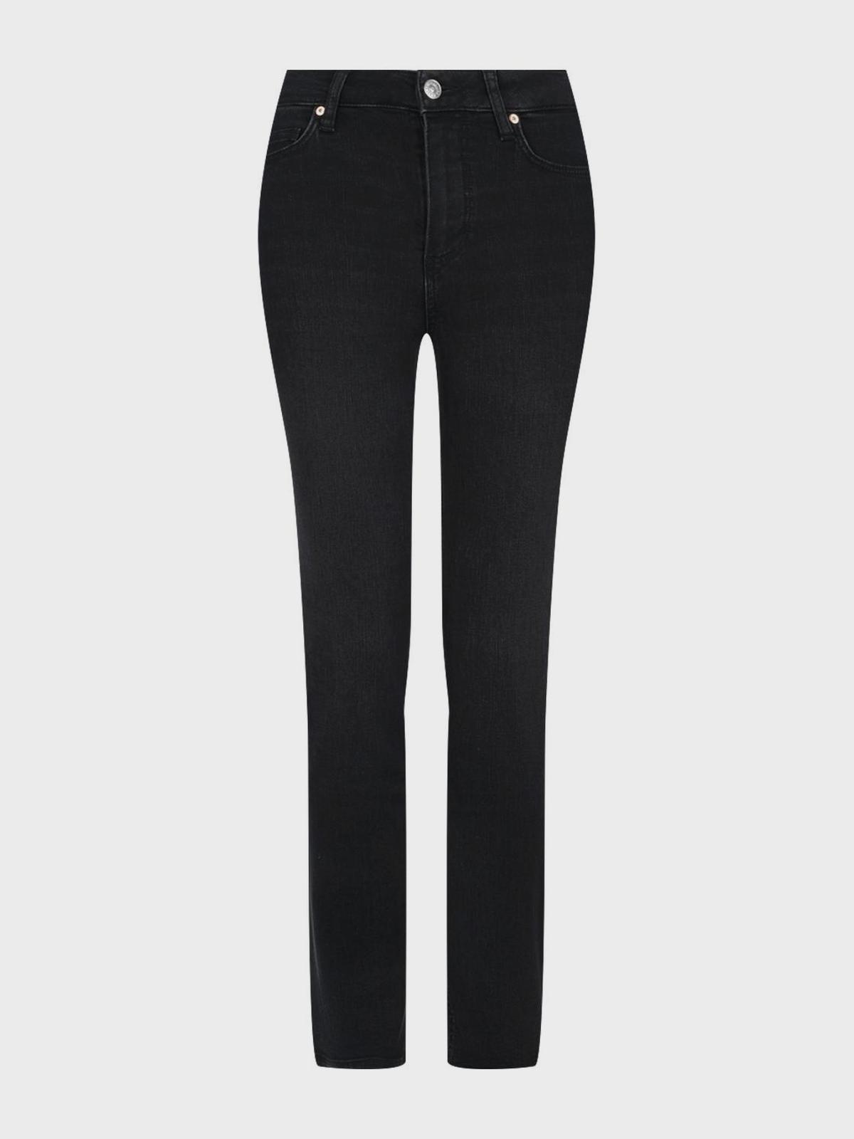 Черные зауженные джинсы Paige