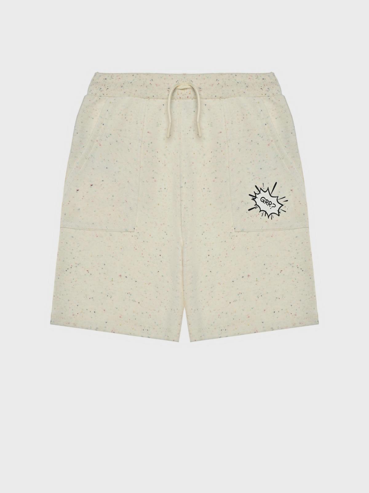 Бермуды с вкраплениями, бежевые KENZO