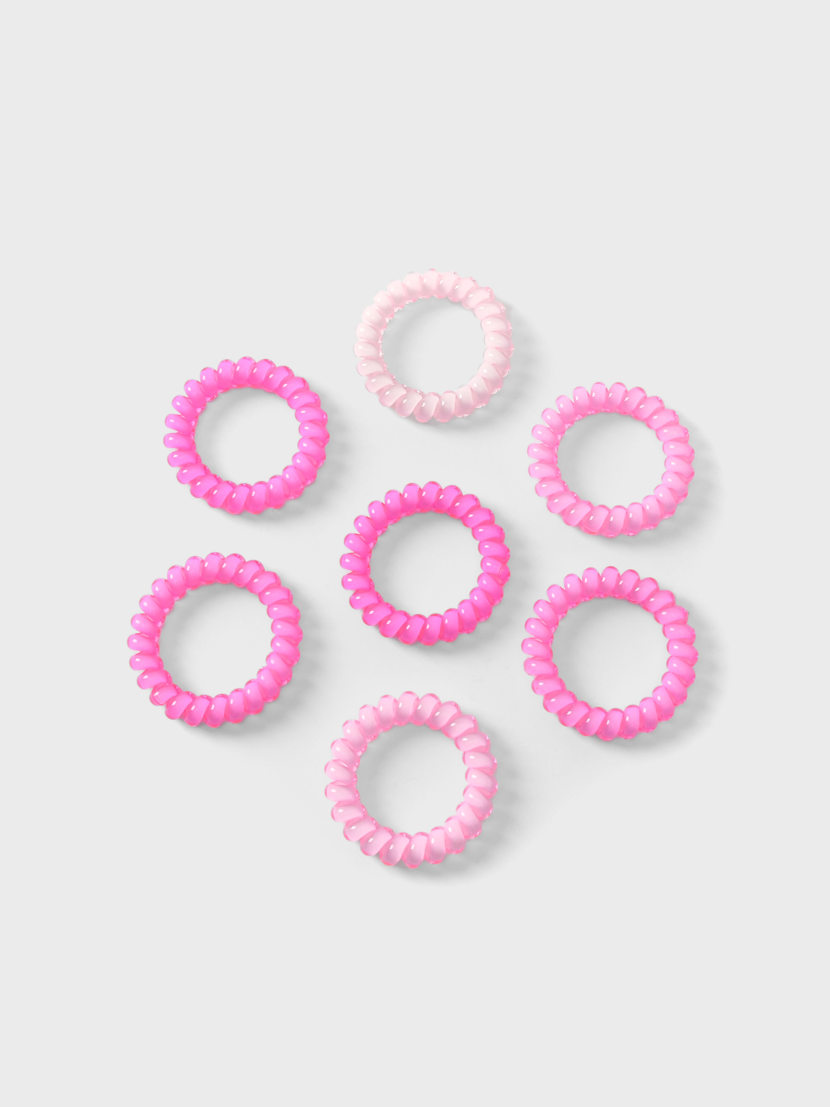 Набор резинок пружинок для волос розовый 7 шт Tais 1499₽