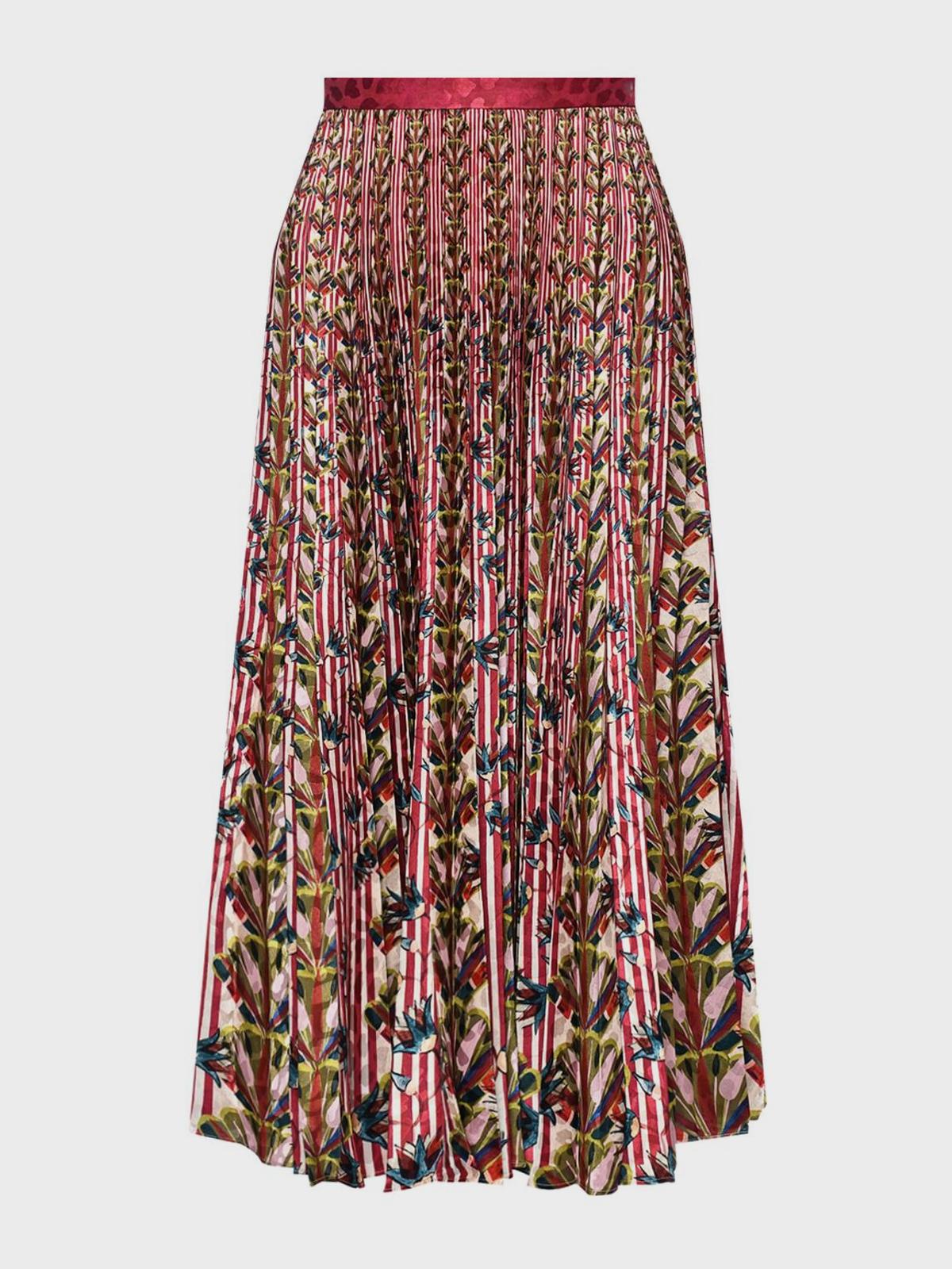 Юбка KIM, вертикальная полоска с цветами Saloni