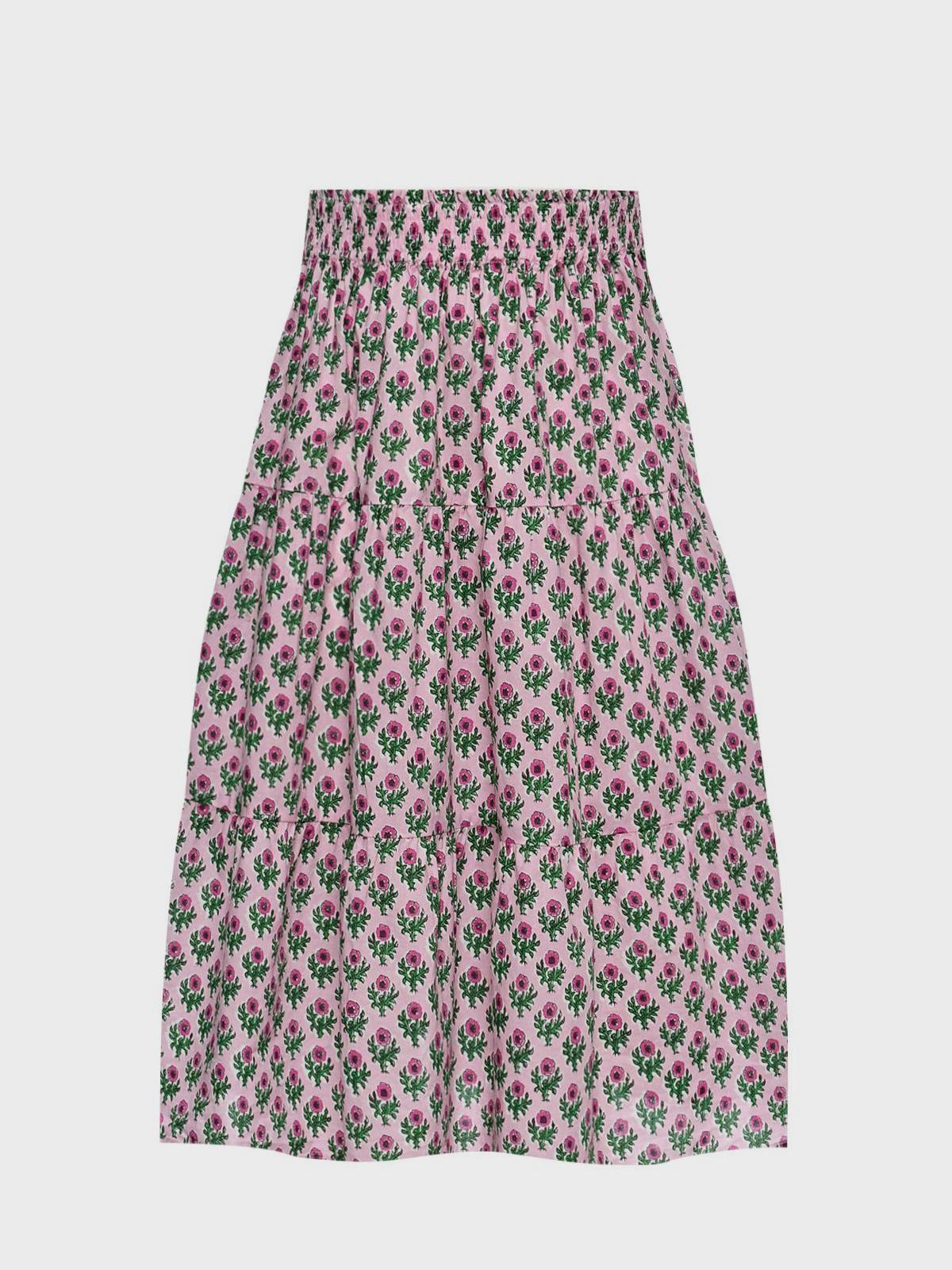 Юбка с цветочным принтом, розовая Saint Barth