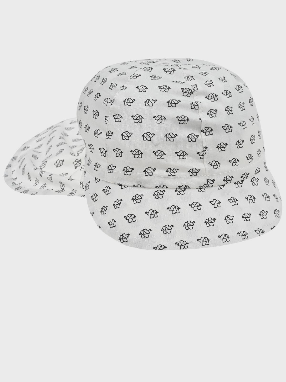 Белая кепка с принтом "слоники" Dan Maralex
