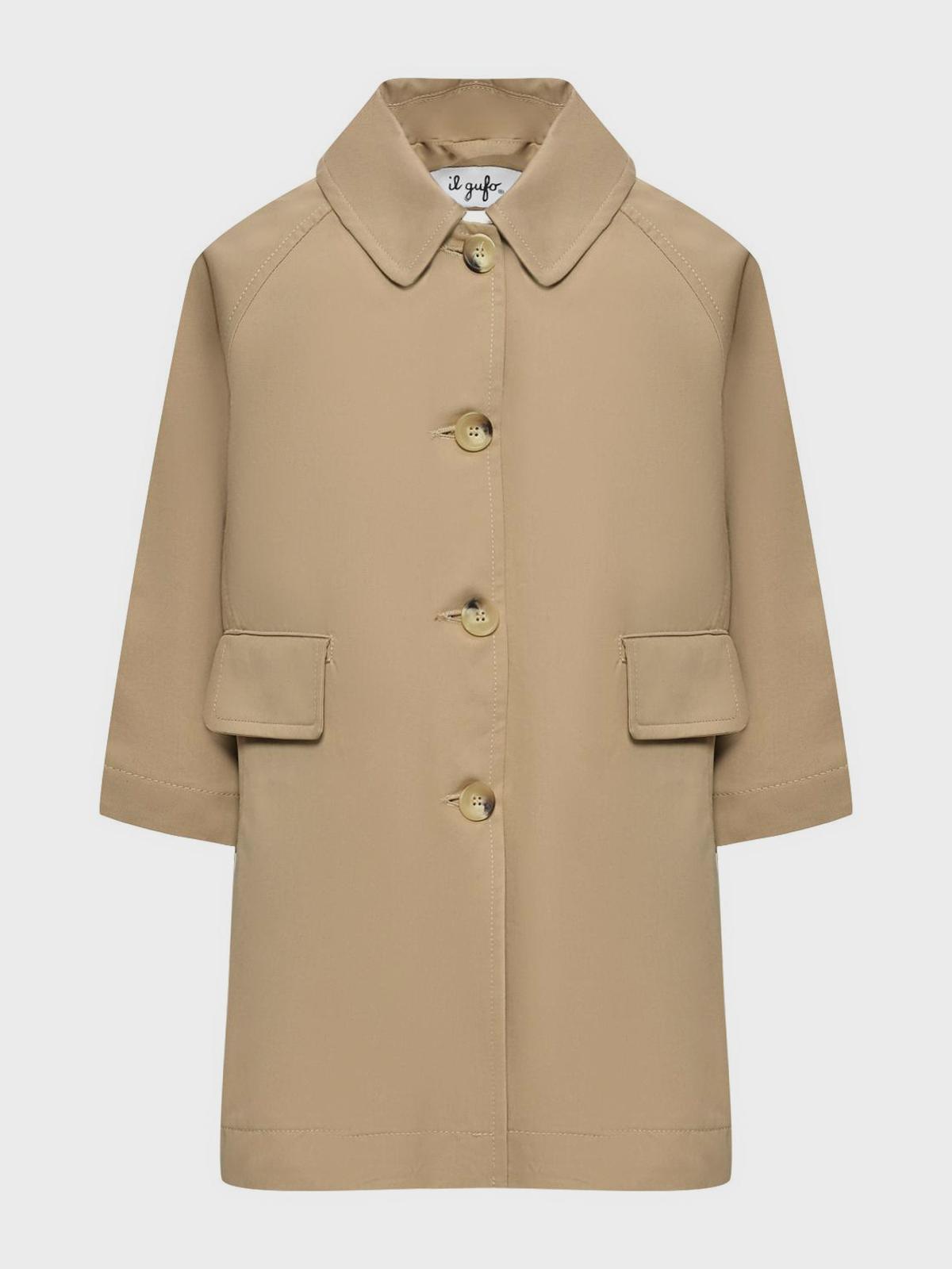 Плащ свободного кроя, бежевый IL Gufo
