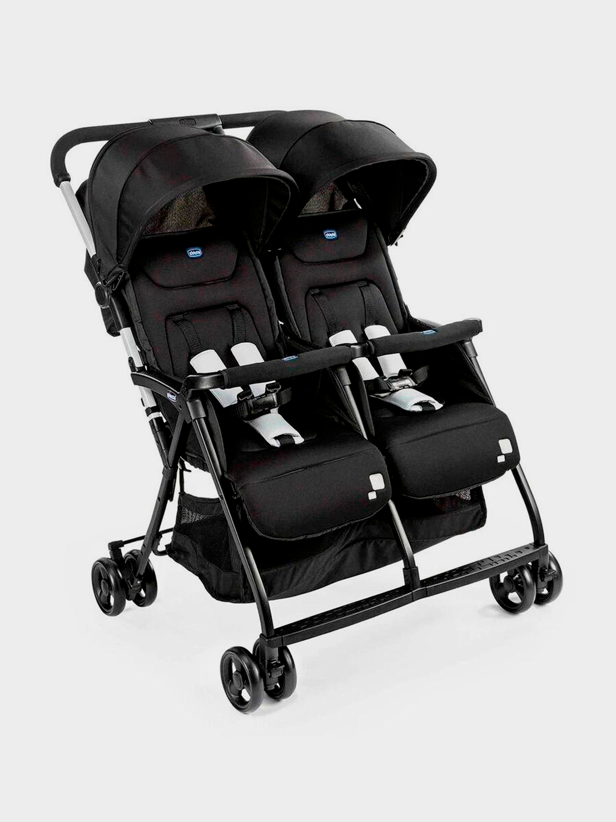 Коляска детская OHLALA TWIN BLACK NIGHT 2 реб CHICCO 37499₽