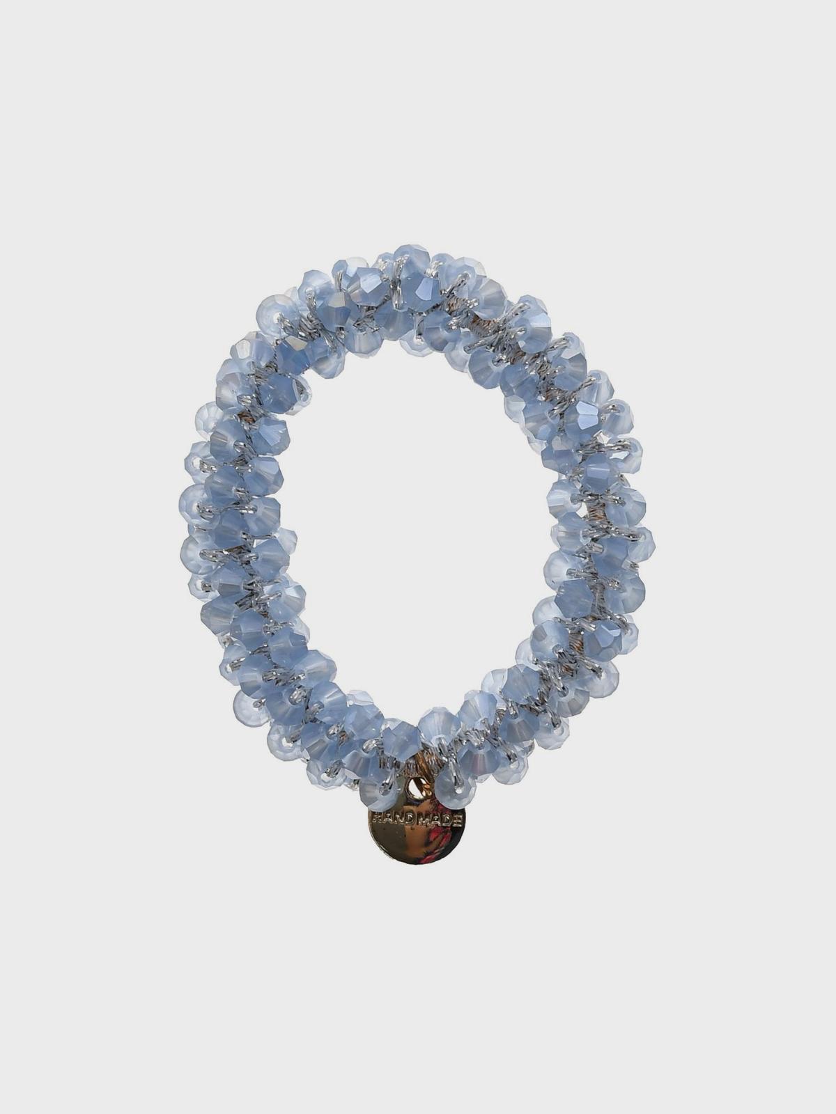 Резинка для волос с бисером голубая Rena Chris 599₽