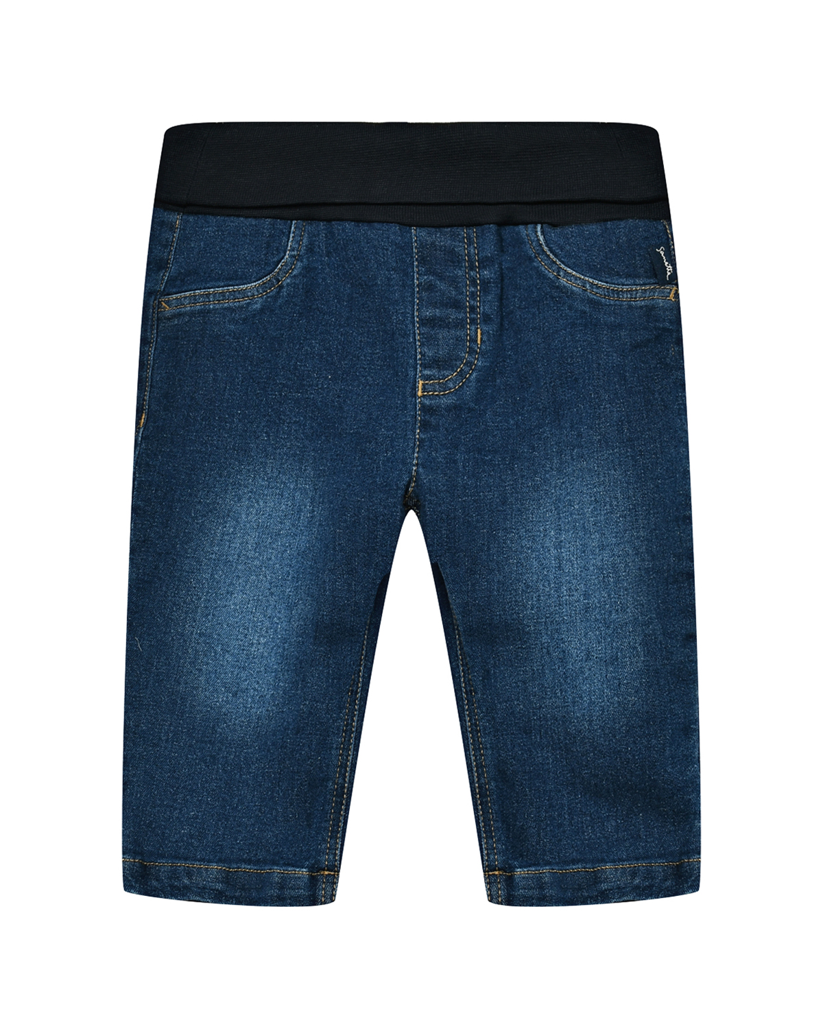 Синие джинсы с поясом на резинке Sanetta 3999₽