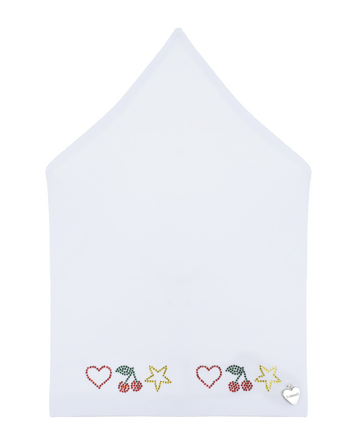 

Белая косынка со стразами Il Trenino, Белый, Белая косынка со стразами Il Trenino